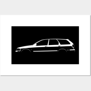 Volvo V40 (1996) Silhouette Posters and Art